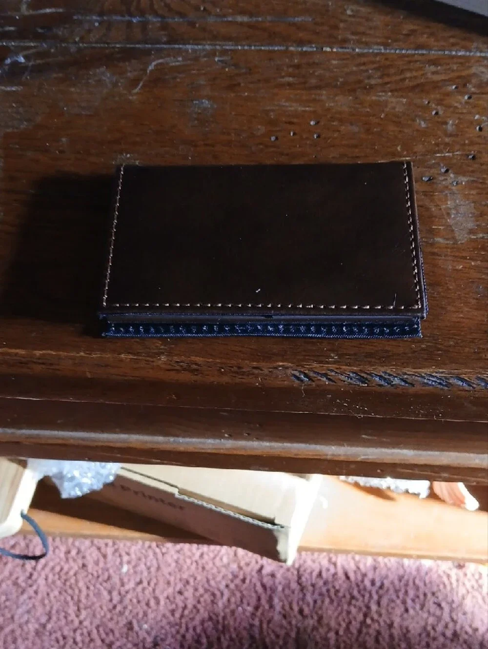 Classic Brown Leather Men's Card Holder